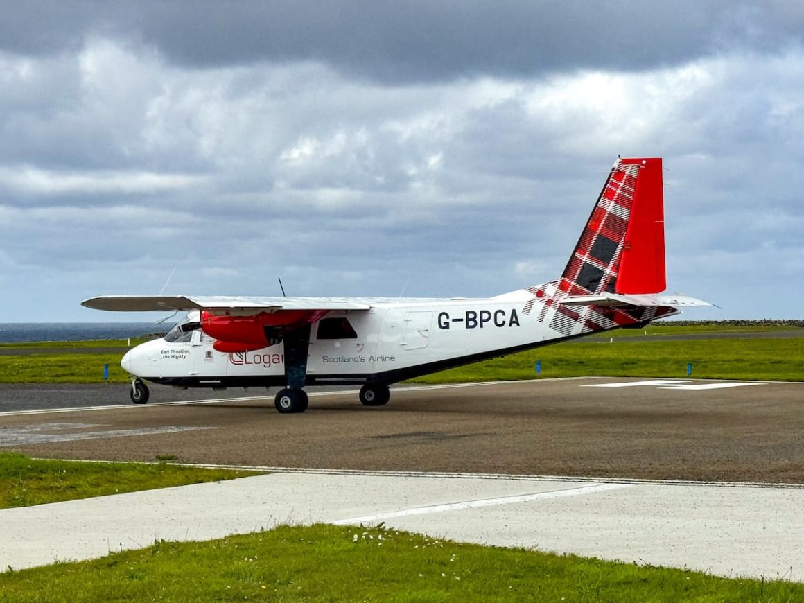 Aereo Loganair in Scozia